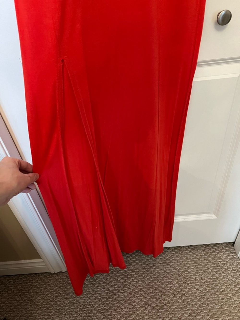 ASOS Red V-Neck Dress - Picture 4 of 4